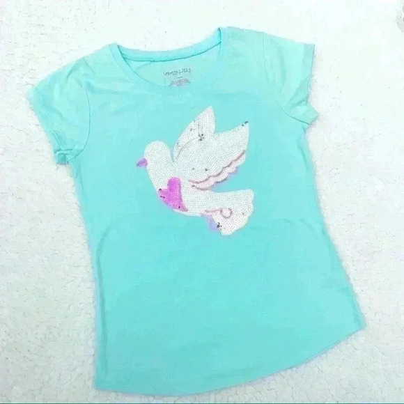Colette Lilly Other - 🦋COLETTE LILLY Girls Dove Sequin Short Sleeve Tee‎